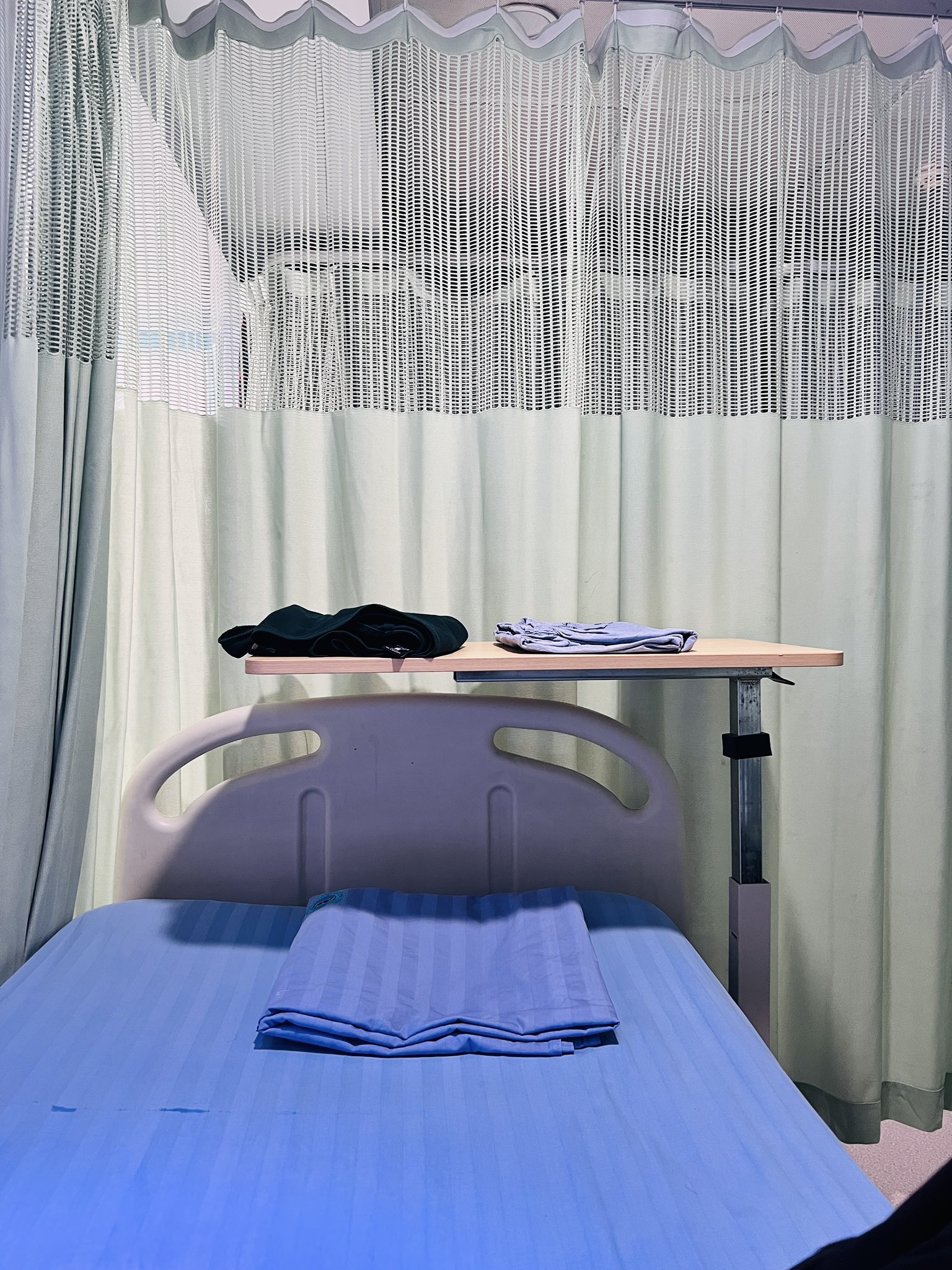Hospital room before surgery